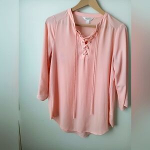Decree Blush Pink Blouse - Size Medium-Stylish & Comfortable